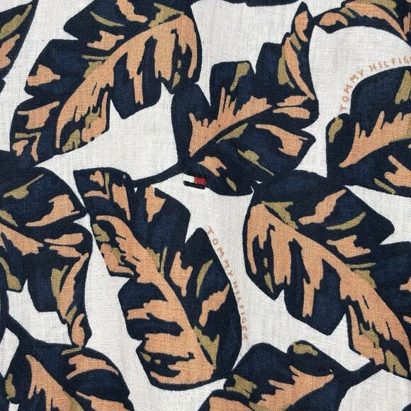 Tommy Hilfiger Tropical Print Short Sleeve Linen Camp Hawaiian Shirt Size XXL - Picture 3 of 8